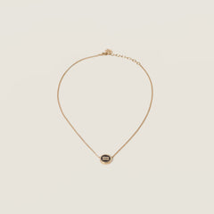 MIU MIU Metal Necklace | 繆繆 頸鏈 (Black)