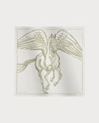 HERMES Libre Comme Pegase Scarf 90 | 爱马仕 丝巾 (白色)