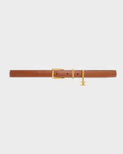 赛琳 Elegant Charm Belt Tan Natural 小牛皮吊饰(多色)