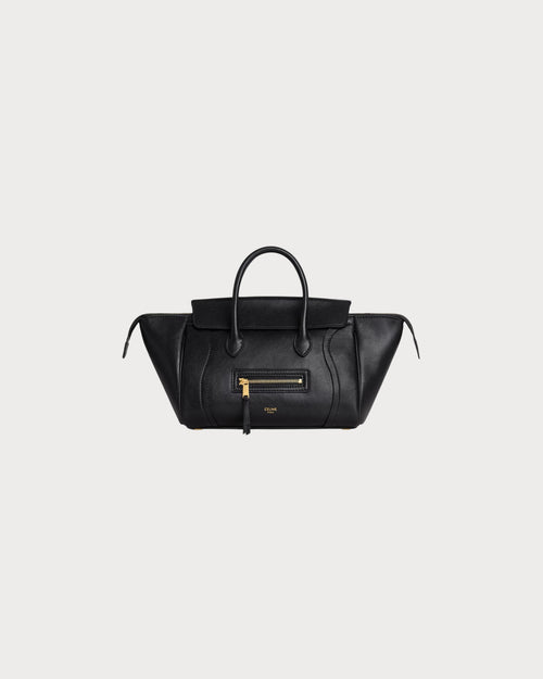 CELINE Little Luggage in Supple Shiny Lambskin | Celine Handbag (Small/Black)