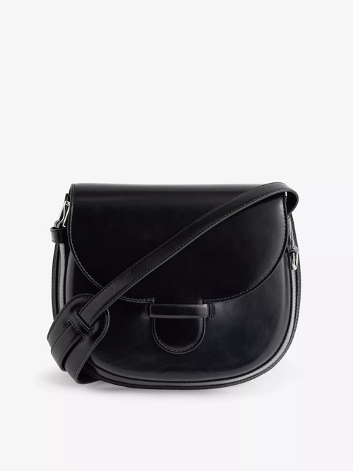 LEMAIRE Cartridge Sport Leather Shoulder Bag | Handbag (Black)