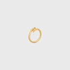 CELINE Triomphe Asymmetric Ring in Brass with Rhodium Finish | 賽琳 戒指 (多色)