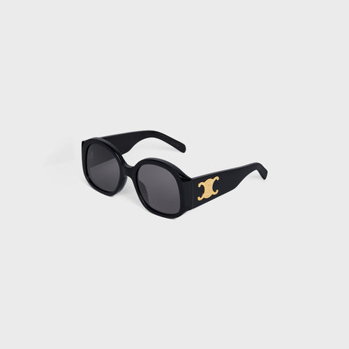 CELINE Triomphe XL 02 Sunglasses Acetate(Black)