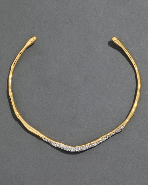 ALEXIS BITTAR Solanales Gold Crystal Skinny Collar(3 Colors)