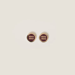 MIU MIU Enameled Metal Earrings | 繆繆 耳環 (多色)