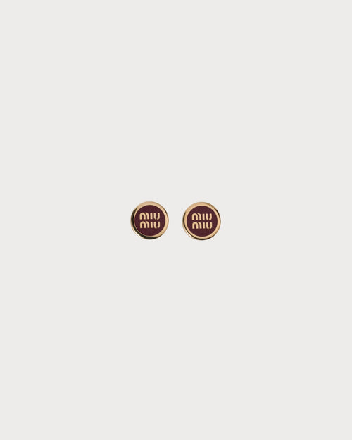 MIU MIU Enameled Metal Earrings | 缪缪耳环(多色)
