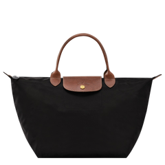LONGCHAMP Le Pliage Original M Handbag | 瓏驤 短帶手提袋 (Black)