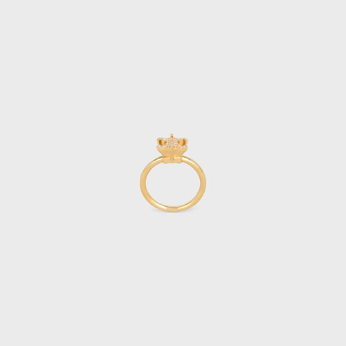 CELINE Triomphe Solitaire Sparkle Ring | 賽琳 戒指 (金色)