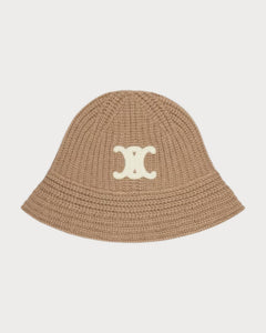 CELINE Triomphe Cloche Beanie Wool(4 Colors)
