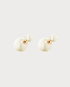 CHRISTIAN DIOR Dior Tribales Earrings Gold-Finish Metal and White Resin Pearls | 迪奥珍珠耳环(金色)