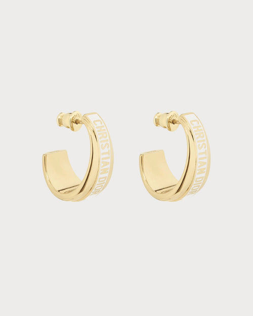CHRISTIAN DIOR Dior Code Earrings Gold-Finish Metal | 迪奥耳环(多色)