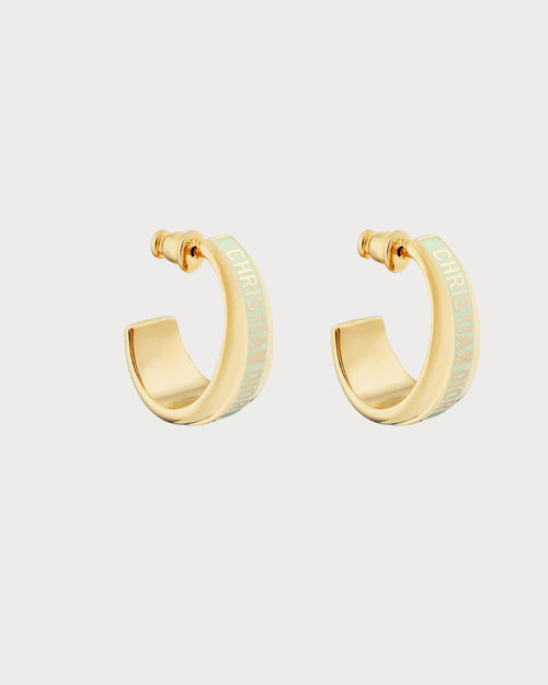 CHRISTIAN DIOR Dior Code Earrings Gold-Finish Metal | 迪奥耳环(多色)