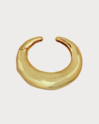 ALEXIS BITTAR Large Molten Hinged Cuff Gold | 手镯(大码/金色)