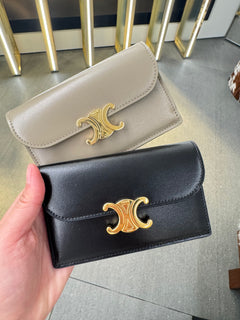 CELINE Long Card Wallet with Flap Triomphe | 賽琳 卡套 (多色)