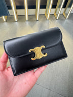 CELINE Long Card Wallet with Flap Triomphe | 賽琳 卡套 (多色)