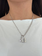 CELINE Triomphe Lock Necklace | Celine necklace (multi-color)