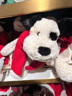 JELLYCAT Bashful Winter Puppy | Winter puppy doll (black and white)