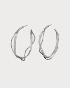 ALEXIS BITTAR Intertwined Two Tone Pave Hoop Earring | 耳环(多色)