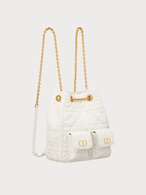 CHRISTIAN DIOR Dior Caro Multicarry Backpack with Chain(Medium/2 Colors)