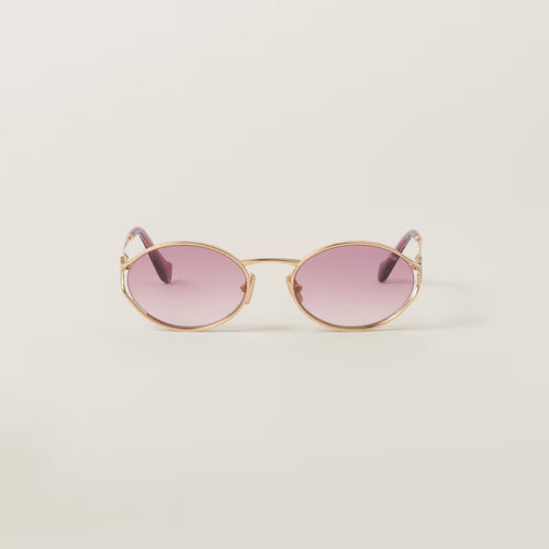 MIU MIU Logo Sunglasses Pink Beg Shaded Lenses | 缪缪 太阳眼镜 (粉米渐变镜片)