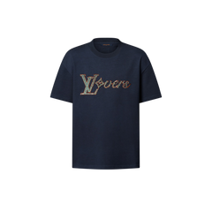 路易威登 1afr94 Embroidered Short-sleeved T-shirt 棉质手袋(2色)