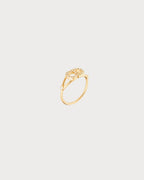 CHRISTIAN DIOR Clair D Lune Ring Gold-Finish Metal and White Crystals | 迪奥戒指(金色)