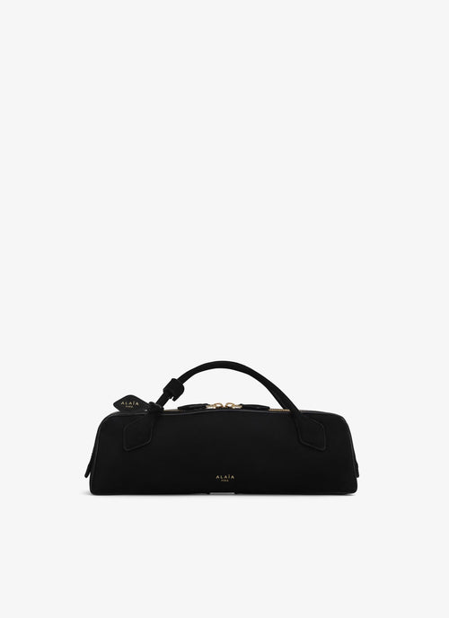 ALAIA Le Teckel Clutch In Suede Goatskin | 手袋 (黑色) - LondonKelly 英國名牌代購