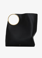 ALAIA Ring Xl Tote Bag In Smooth Calfskin | 手提袋 (黑色) - LondonKelly 英國名牌代購