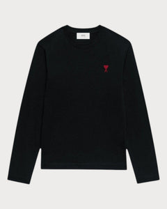 AMI PARIS(M) Long Sleeves Ami De Coeur T-Shirt Cotton(2 Colors) - LONDONKELLY 英国名牌代购