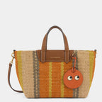 ANYA HINDMARCH Maison Bengal Jute XS Cross - body Tote | 安雅·希德瑪芝 Maison Bengal 黃麻 XS 斜背托特包(橙色/多色) - LondonKelly 英國名牌代購