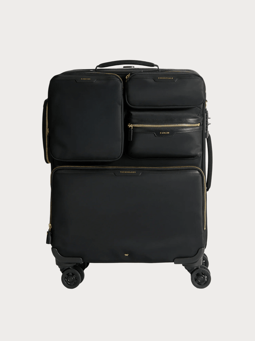 ANYA HINDMARCH Short - Haul Suitcase Calfskin(Black) - LONDONKELLY 英國名牌代購