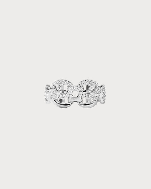APM MONACO A20831OX Maille Marine Ring | 海軍鏈戒指 (銀色) - LondonKelly 英國名牌代購