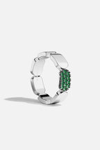 APM MONACO A22934KG Green Dainty Silver Ring | 精緻銀戒指 (綠色) - LondonKelly 英國名牌代購