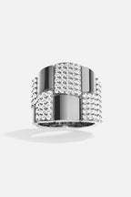 APM MONACO A23717XBR Statement Pave Ring | 個性鑲石戒指 (深灰色) - LondonKelly 英國名牌代購
