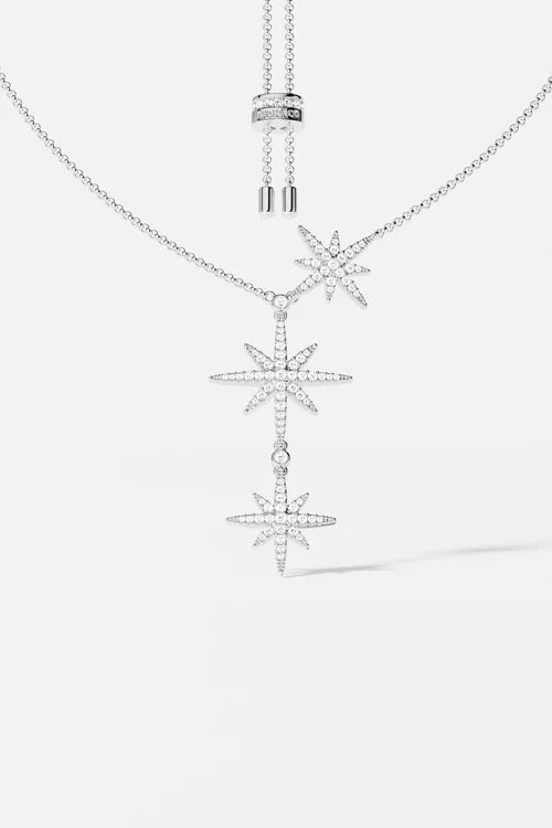 APM MONACO AC3350OX Triple Meteorites Adjustable Necklace | 三重可調式頸鏈 (銀色) - LondonKelly 英國名牌代購