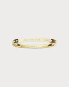 APM MONACO YB4604OX BONHEUR Morse Code Bangle | 摩斯密碼手鐲 (黃金) - LondonKelly 英國名牌代購