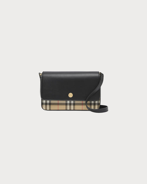 BURBERRY Check and Leather Hampshire Bag | 博柏利 手袋 (多色) - LONDONKELLY 英国名牌代购