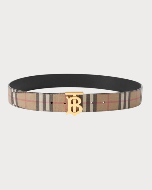 BURBERRY Men's Reversible TB Belt | 博柏利 男仕皮带 (3.5CM/啡黑色) - LONDONKELLY 英国名牌代购