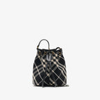 BURBERRY Mini Check Bucket Bag Black | 博柏利 迷你水桶袋 (黑色) - LondonKelly 英國名牌代購
