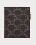 CELINE Compact Wallet Triomphe Charms In Triomphe Canvas | 賽琳 銀包 (啡色) - LONDONKELLY 英國名牌代購