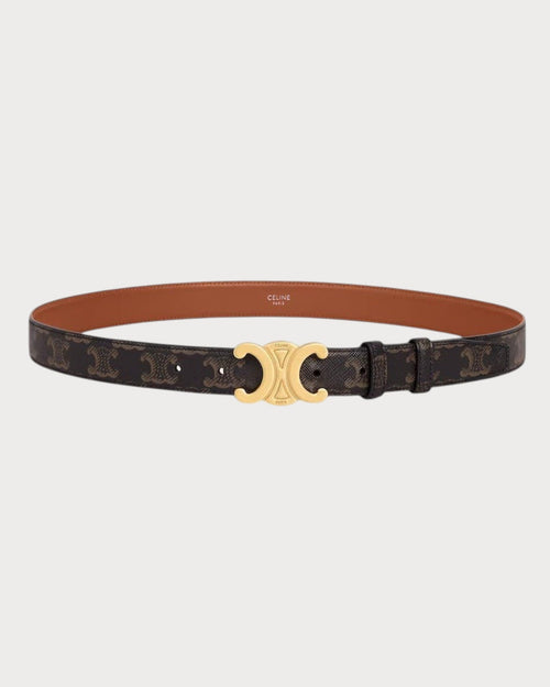 CELINE Medium 25MM Triomphe Belt in Triomphe Canvas | 赛琳 皮带 (啡色) - LondonKelly 英国名牌代购