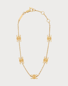 CELINE Triomphe Mini Triomphe Bracelet | 赛琳 手链 (金色)
