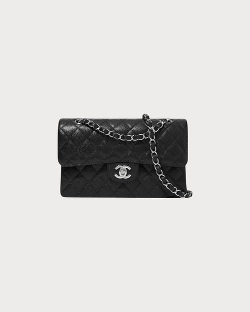 CHANEL A01112 Small Classic Flap Grained Calfskin Black | 香奈儿 经典手袋 (细码23CM/黑色) - LONDONKELLY 英国名牌代购
