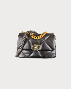 CHANEL AS1160 Small 19 Bag | 香奈兒 手袋 (黑色金扣) - LONDONKELLY 英國名牌代購