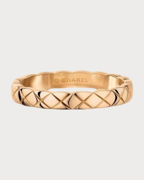 CHANEL J11793 Coco Crush Ring Quilted Motif Mini & 18K White Gold | 香奈兒 戒指 (多色) - LONDONKELLY 英國名牌代購