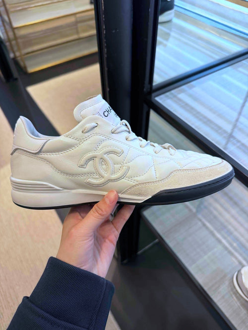 Chanel Sneakers Calfskin & Suede Calfskin(White) - LONDONKELLY 英國名牌代購