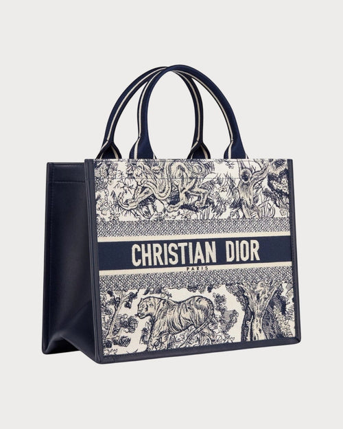 CHRISTIAN DIOR Dior Book Tote Cowhide Leather(Medium/Blue) - LONDONKELLY 英国名牌代购