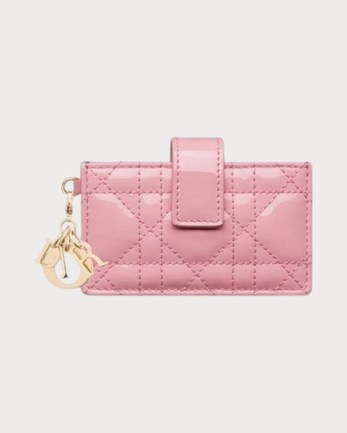 CHRISTIAN DIOR Lady Dior Jasmine Card Holder Calfskin | 迪奧 卡套銀包 (多色) - LONDONKELLY 英國名牌代購