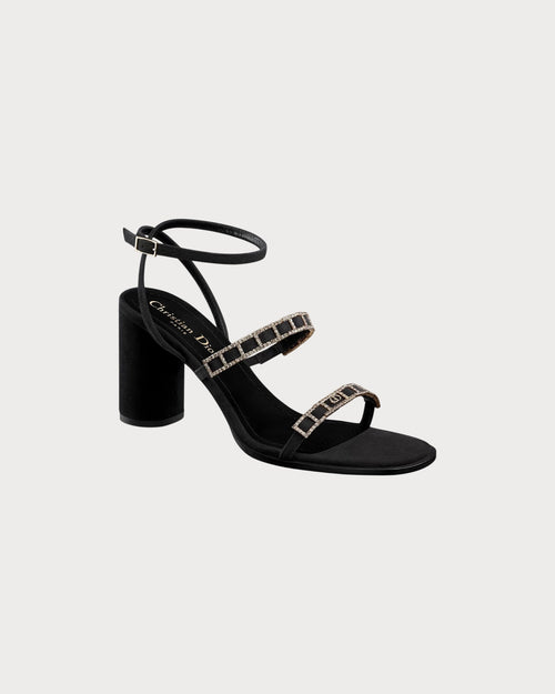 CHRISTIAN DIOR Women's Diorissime Heeled Sandal | 迪奥 高跟凉鞋 (黑色) - LondonKelly 英国名牌代购