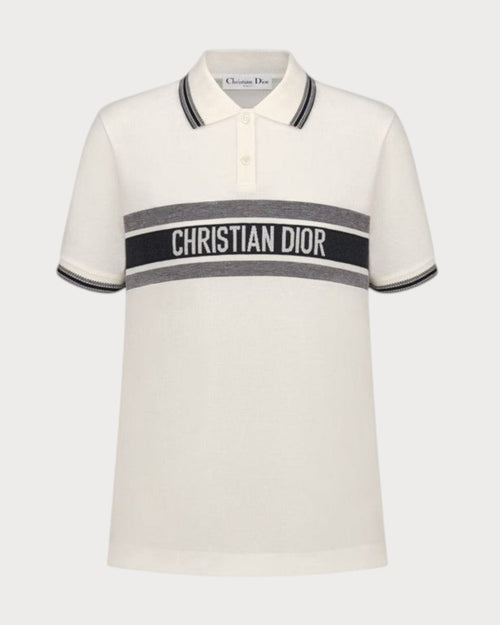 CHRISTIAN DIOR Women's Polo Shirt | 迪奧 Polo恤 (白色) - LONDONKELLY